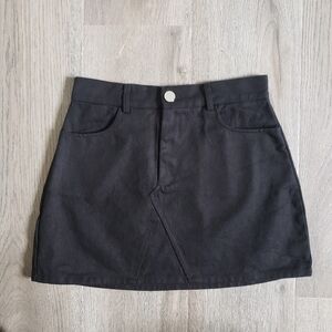 ⭐3/$25⭐ Women's Black Denim Casual Mini Skirt Size S